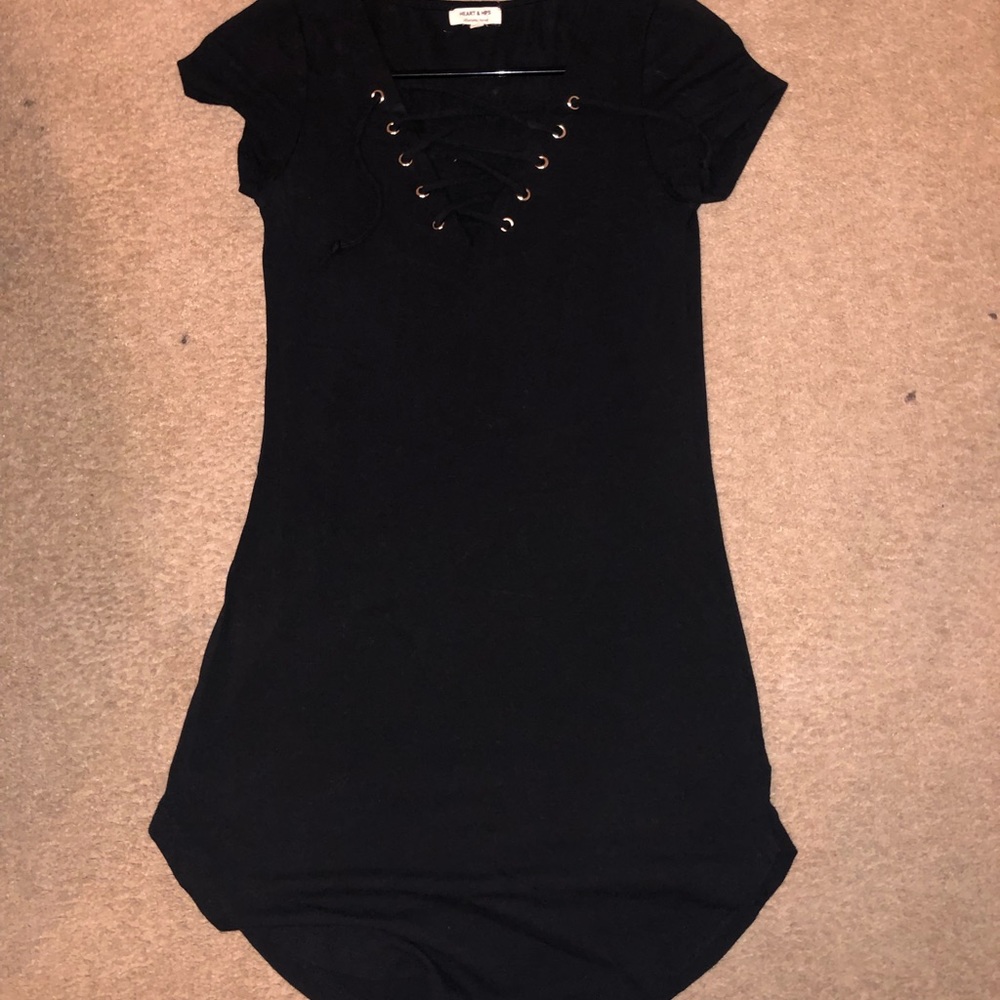 Black mini dress
